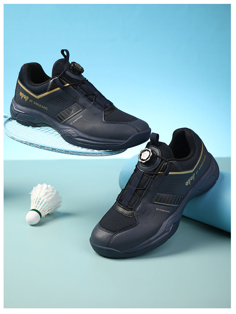 New Large Size Breathable Cushioning Anti-Slip Sneakers Table Tennis Shoes Low-Top Men's Professional Training Badminton Shoes