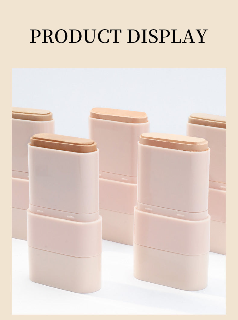 Cosmetic Non-Smudge Foundation Double-Ended Rotating Concealer Long-Lasting Waterproof Sweat Sponge Brush Head Cream Foundation