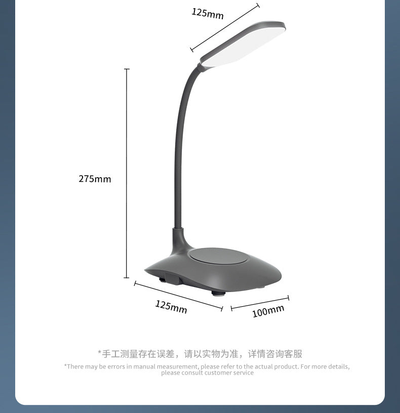 Creative desk lamp for students, eye protection, dormitory study led Reading lamp rechargeable and plug-in dual-use night light wholesale factory
