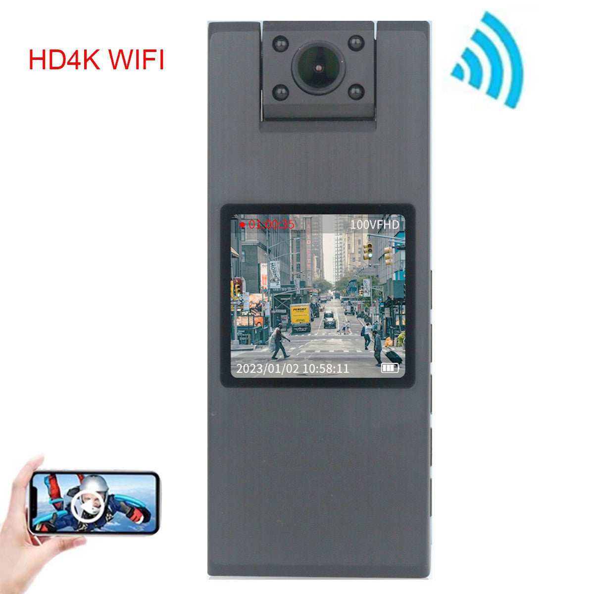 4K Outdoor Cycling Camera Bicycle Motorcycle Recorder HD Outdoor Sports DV Cycling Computer