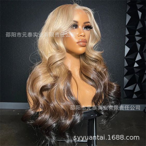 Highlight Honey Blonde Loose Wave Lace Front Wigs for Women
