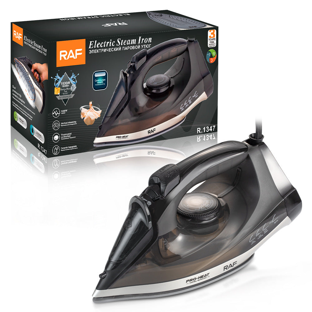RAF European Standard1600W Handheld Small Portable Clothes Ironing Machine Household Steam Electric Iron1347