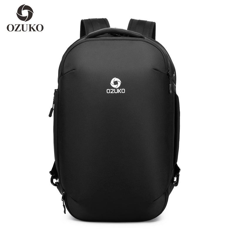ozuko Business Backpack Men's Computer Backpack Large capacity simple trendy waterproof travel commuter bag