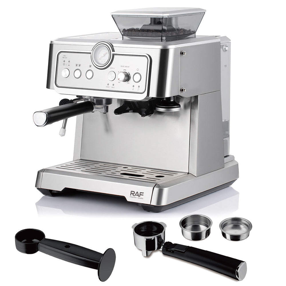 RAF European Standard Small Italian Semi-Automatic Steam Milk Frother Coffee Machine Household Integrated Coffee Maker0205