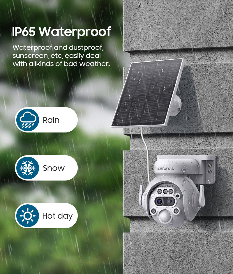 12Zoom6MP HD Garage Camera Outdoor4G Wireless infrared dual-lens remote warning camera
