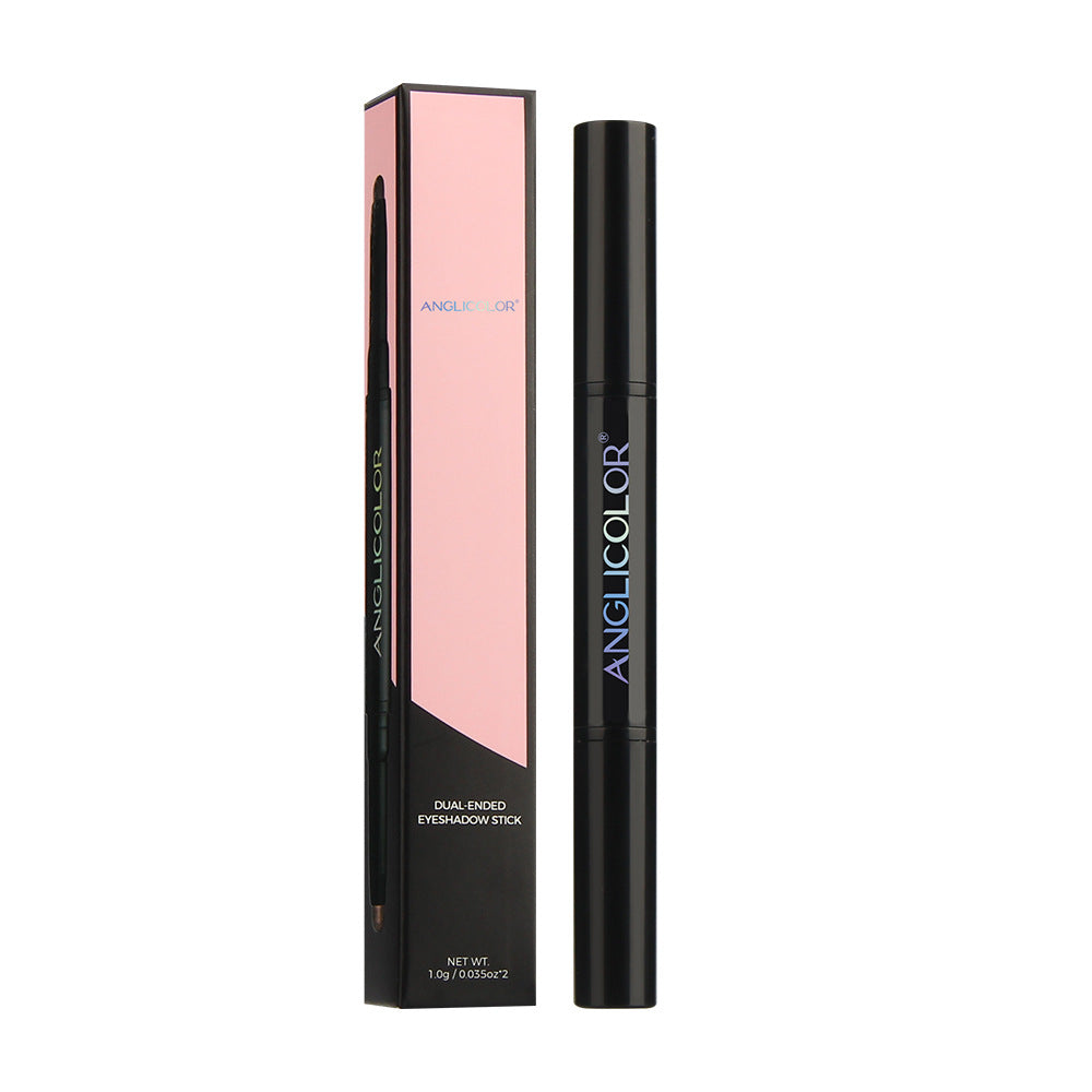 Double-Ended Eyeshadow Stick Long-Lasting Easy to Apply Rotating Fine Shimmer Eyeshadow Pen Highlighter Aegyo-sal Brightening Pen