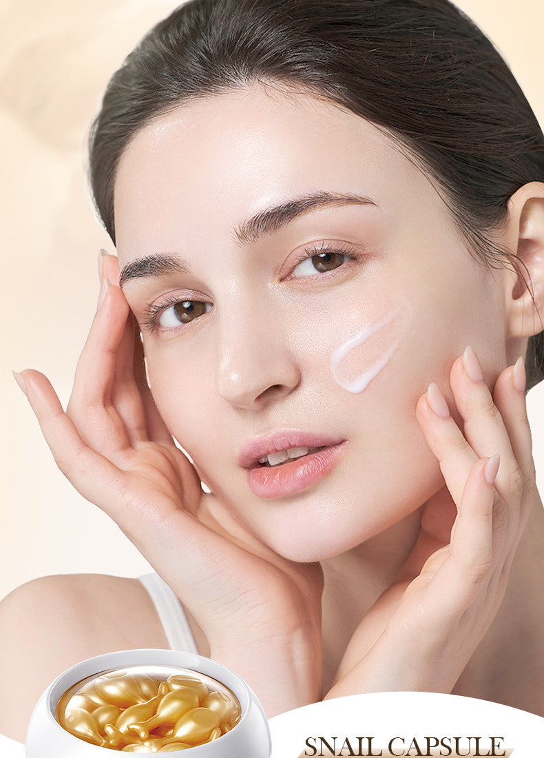 Capsule Essential Oil SADOER Snail Essence Milk Moisturizing and Rejuvenating Cream  Foreign Trade Wholesale