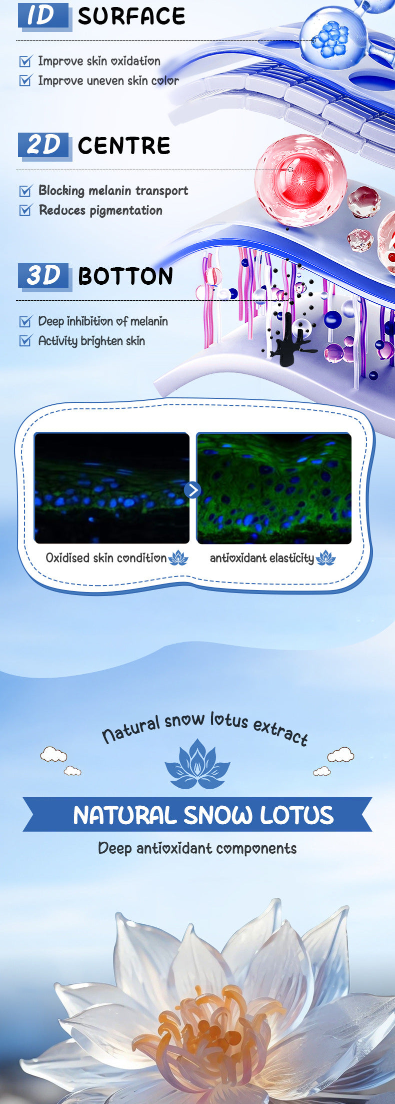 Snow Lotus Whitening Mask BIOAOUA Skin rejuvenation, hydration, oil control, moisturizing face mask cross-border wholesale