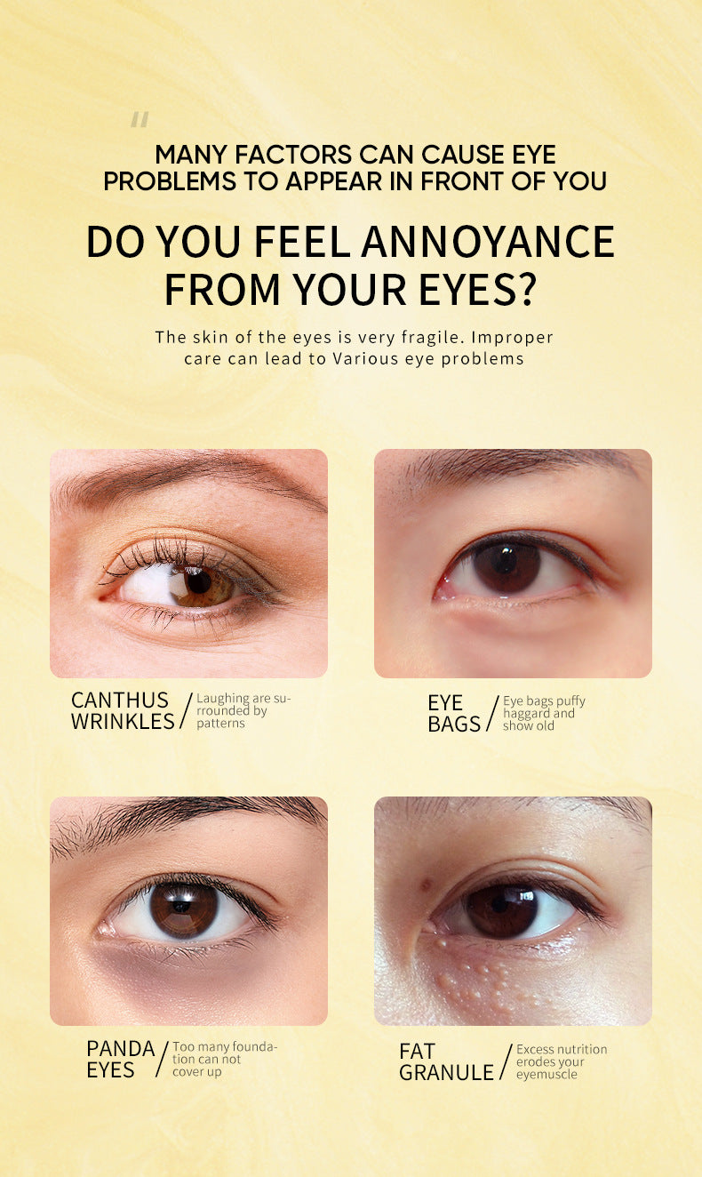 Eye Mask ZOZU Golden Avocado Moisturizing and Hydrating   foreign trade skincare products live wholesale