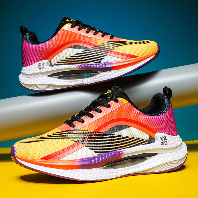 2025Spring Sports Shoes Jueying Men's Casual Mesh Breathable Cushion Rebound Lightweight Running Shoes Breathable Comfortable