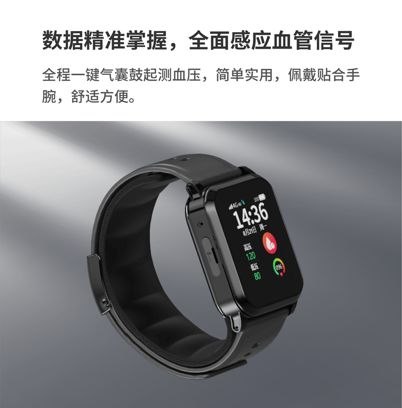 Medical Grade Blood Pressure Smart Watch for Elderly4G Card Insert Air Pump Blood Pressure Measurement Positioning Elderly Care Smart Watch