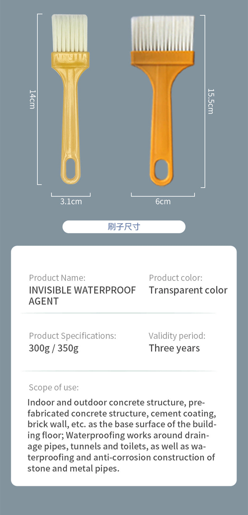 Nano Coating Roof Waterproof Glue Liquid Transparent Wall Water Infiltration Moisture Proof Toilet Transparent Waterproof Coating