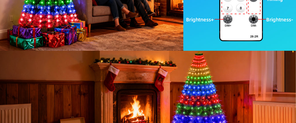 Christmas Tree Lights Christmas Garden Decoration Lights Colorful Lights String Lights Waterfall Tree Hanging Lights Christmas Bestsellers