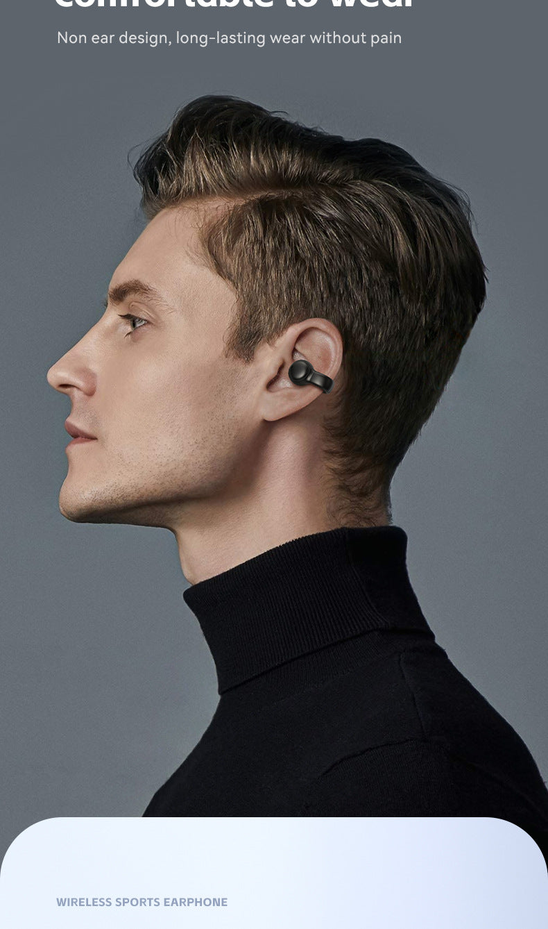 Popular M30Ear Clip Bone Conduction Sports High-End Ultra-Long Battery Life Wireless Bluetooth Earphones Wholesale