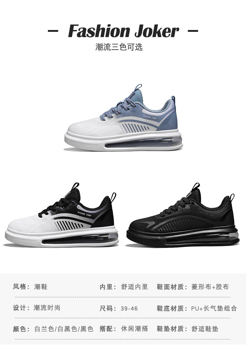 plus Size Spring New Comfortable Sports Shoes Casual Running Shoes Cushioned Lightweight Breathable Shock Absorption Trendy Shoes