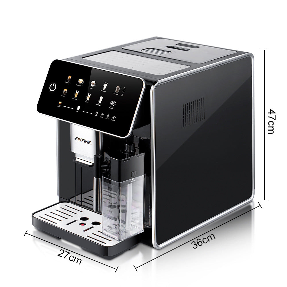 AKＡＮＥEuropean Standard Cross-Border Pump Pressure　Steam Milk Frother Household Small Semi-Automatic Italian Coffee Machine