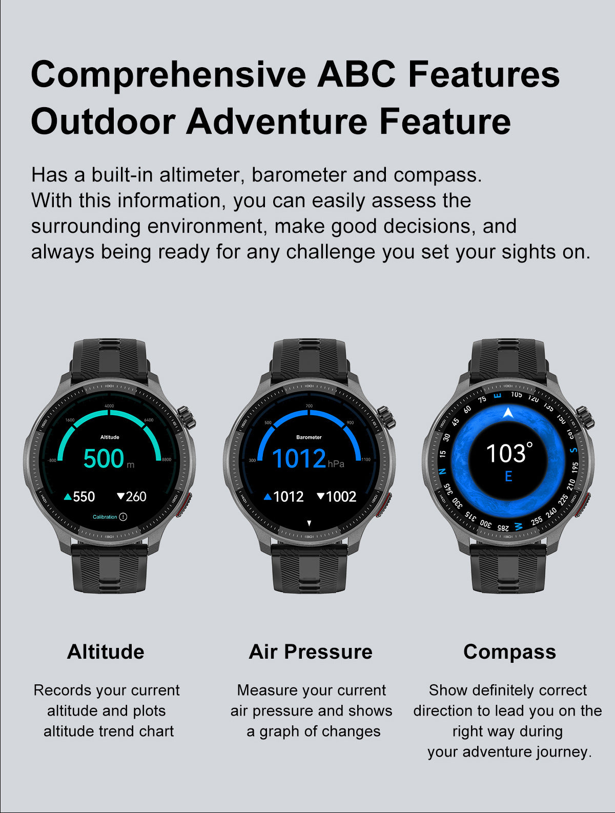 DTG6Smart Watch Bluetooth Call Heart Rate Pedometer Sleep Depth Waterproof GPS Offline Navigation Three-Proof Sports