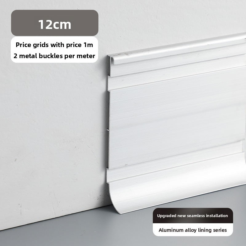 Aluminum alloy skirting board, floor edge trim strip for hospitals, hotels, and schools, thickened and wear-resistant aluminum alloy wall panel