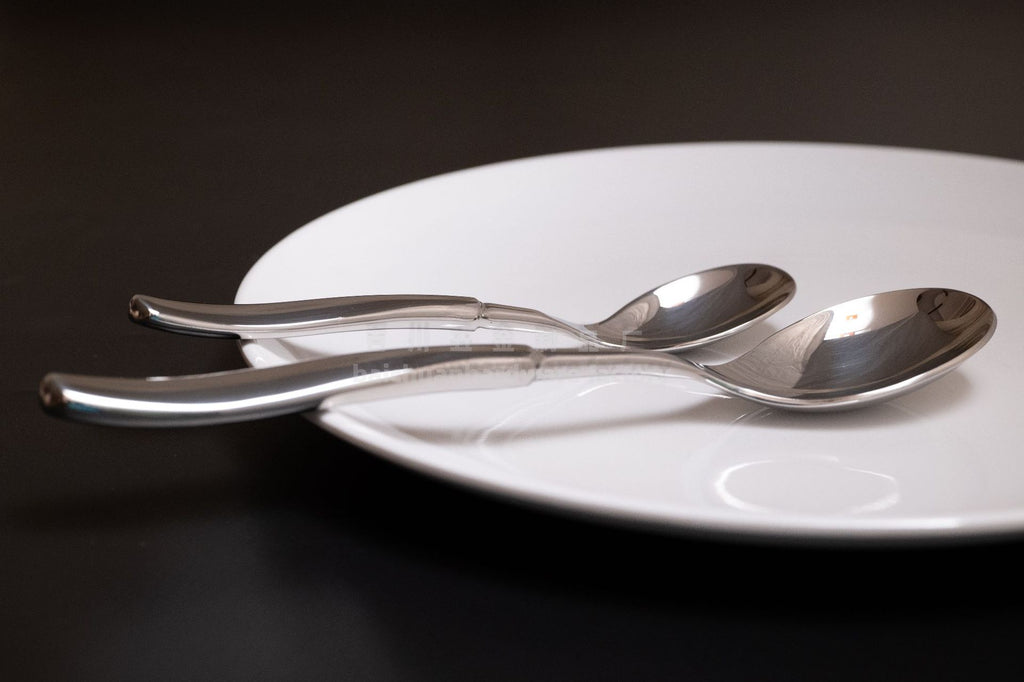 304Stainless Steel Spoon with Thickened Handle, Simple Household Knife, Fork, Spoon, Western Restaurant Supplies, Cutlery Set Wholesale