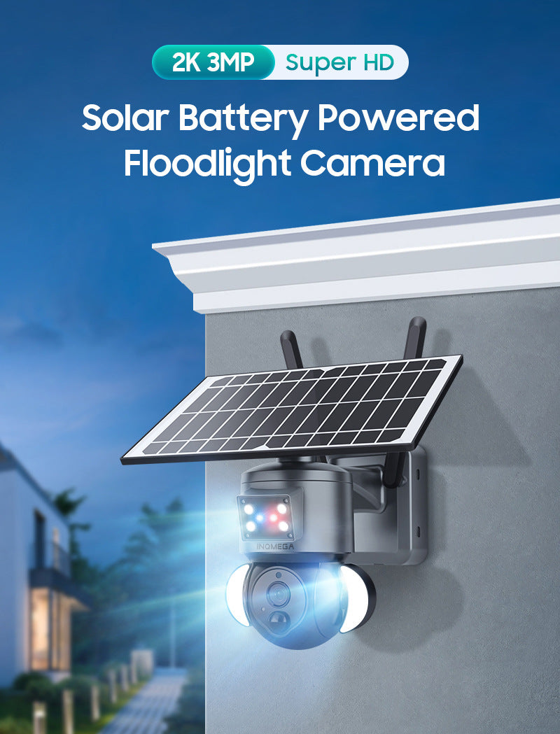 Popular 4G Solar-powered Camera Wireless WIFI Surveillance Camera Hd3MP Lighting Monitoring