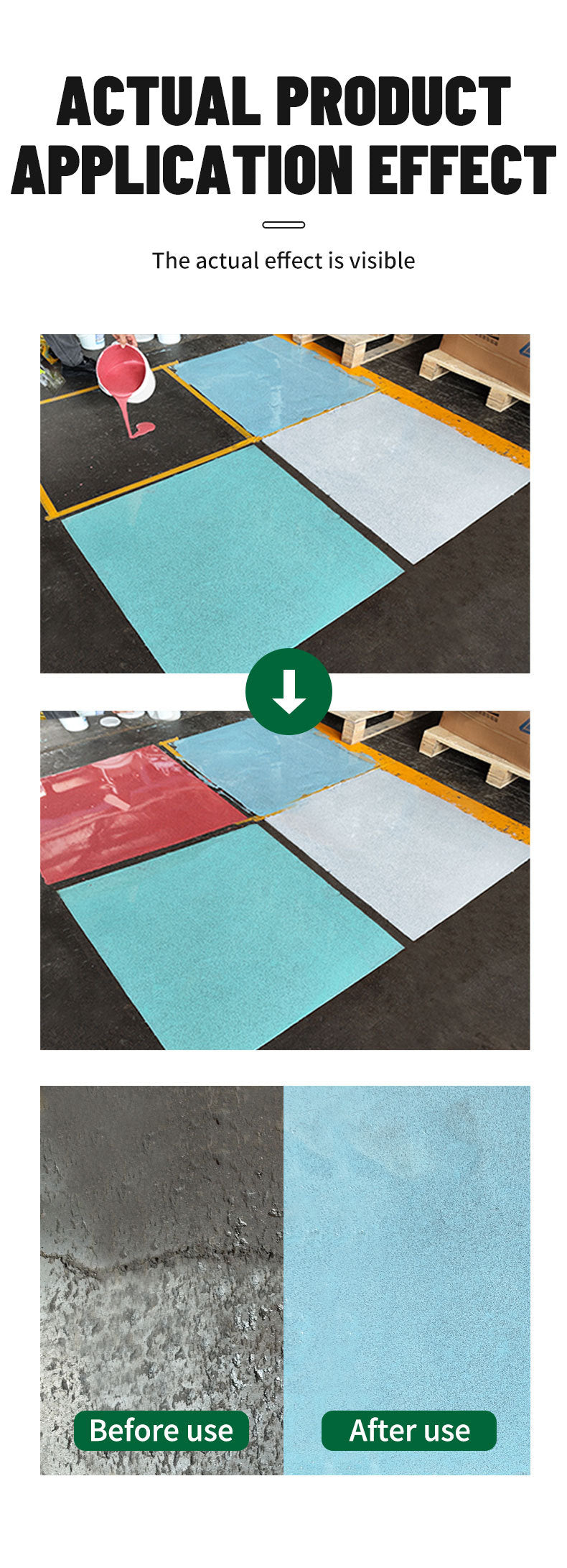 Qixia Epoxy Color Sand Floor Paint Cement Floor Paint Wear-resistant Imitation Marble Paint Self-leveling Floor Paint