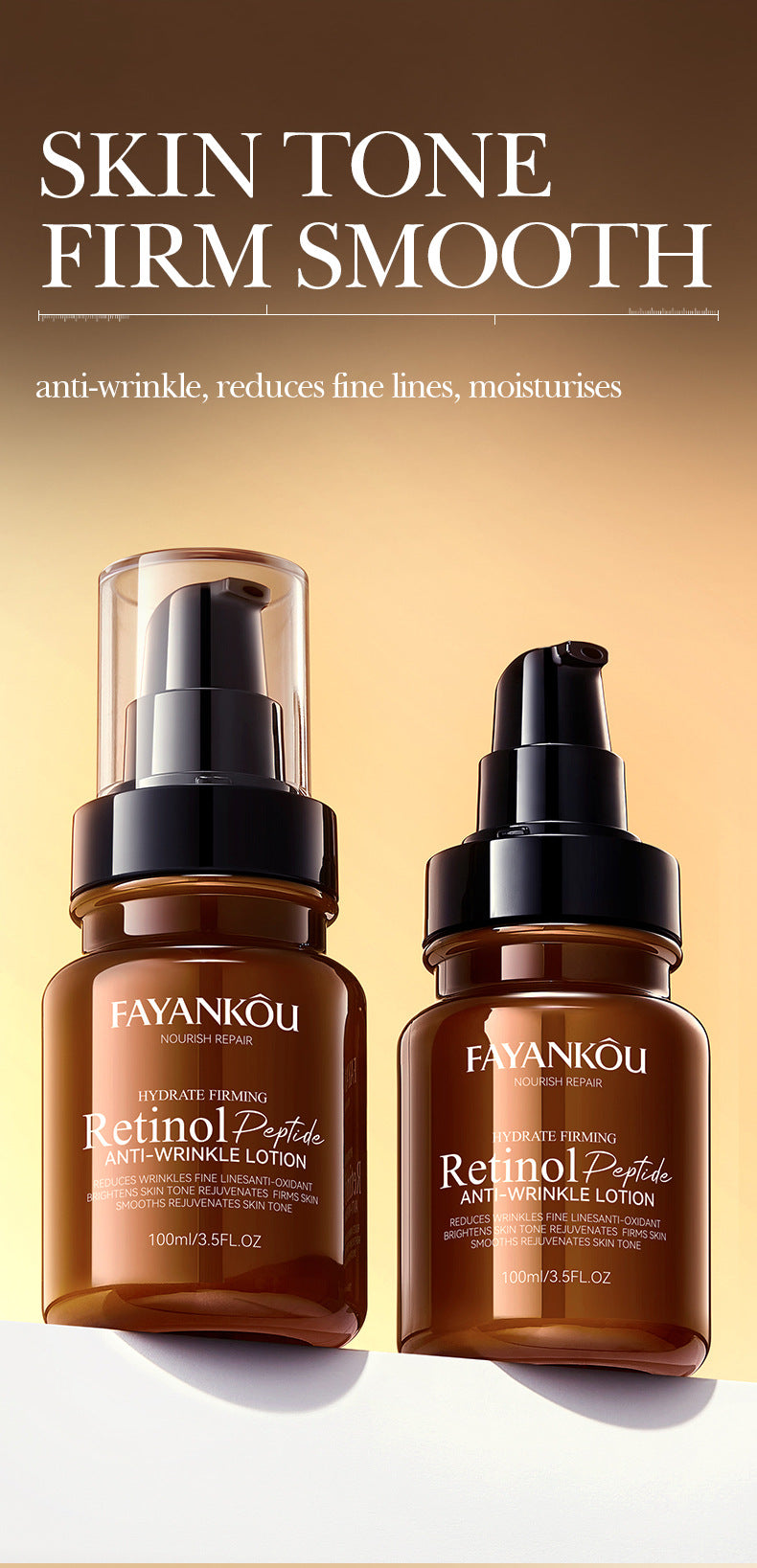 Retinol Peptide Skincare Series  FAYANKOU Amino Acid Facial Cleanser  Wholesale