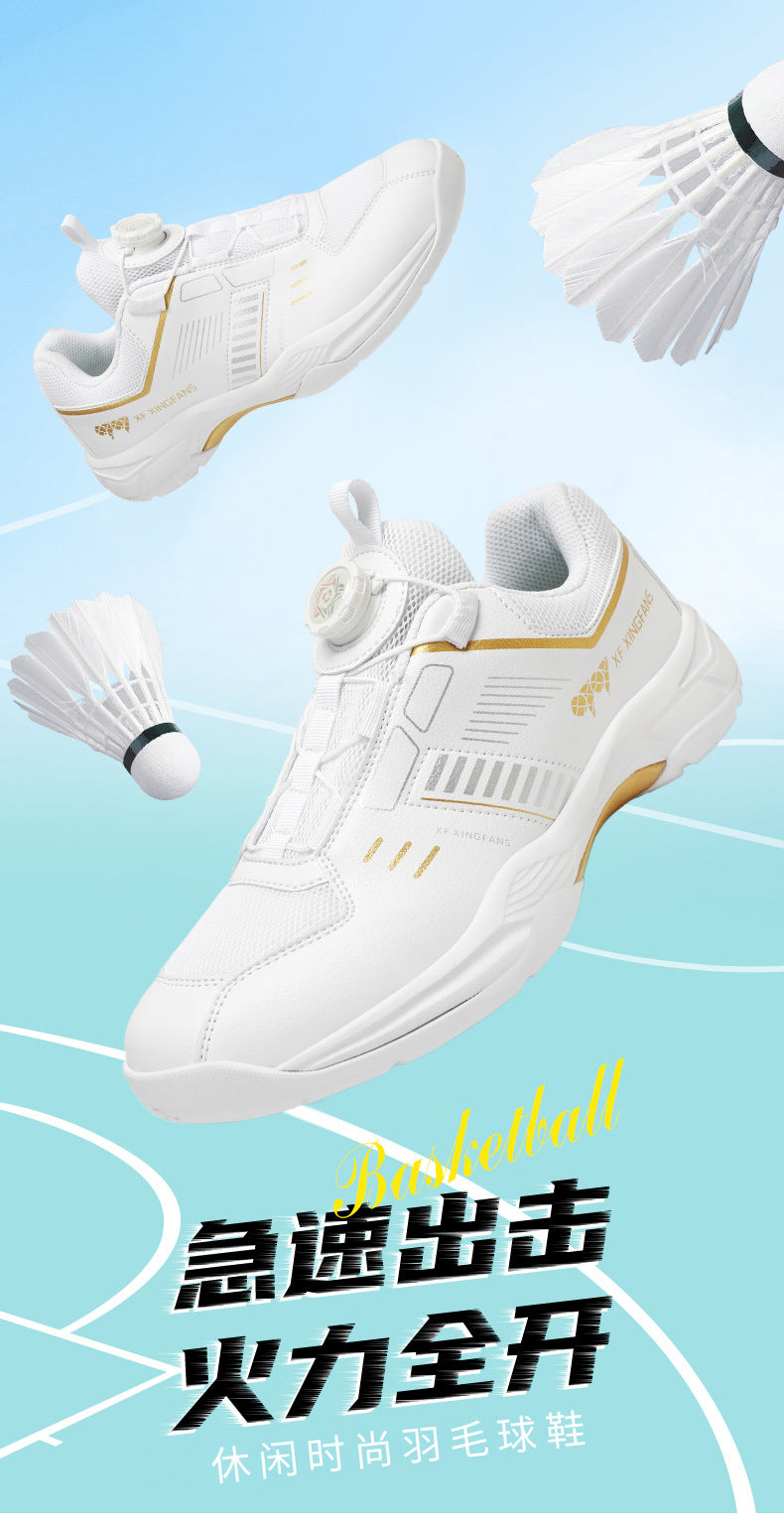 Large Size New Cushioning Anti-Slip Sneakers Breathable Table Tennis Shoes Low-Top Men's Professional Badminton Training Shoes