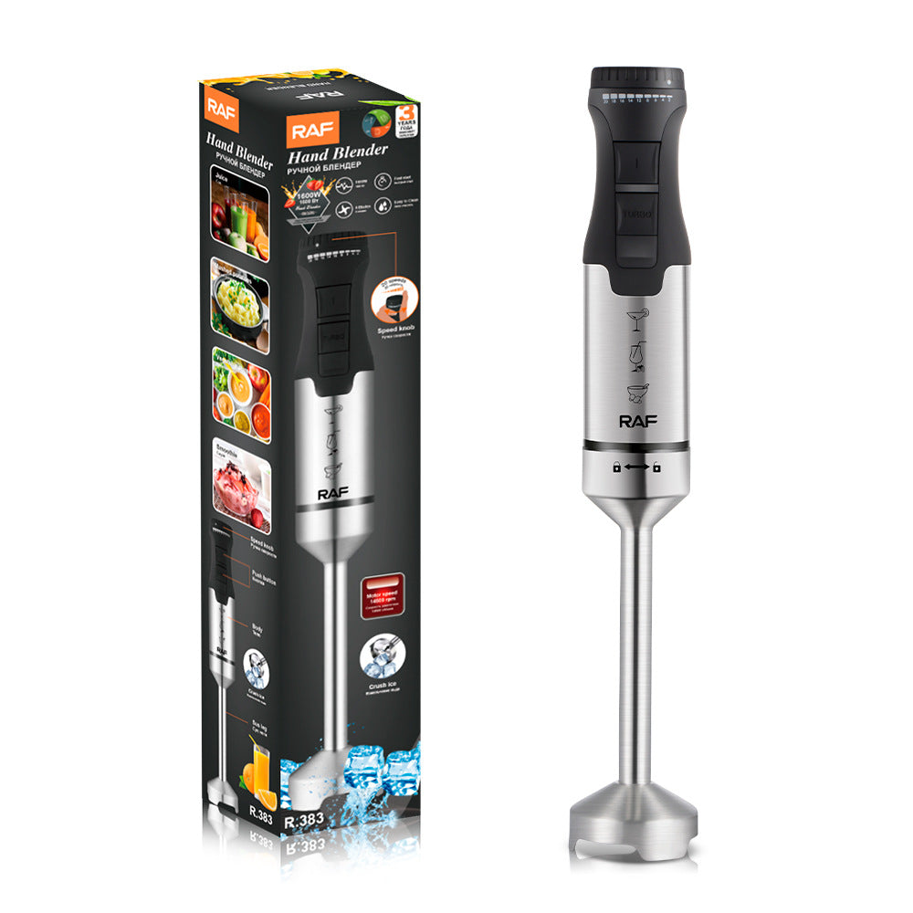 RAF EU Standard Portable Household Food Blender Handheld Electric Stainless Steel Cooking Stick Mixer383