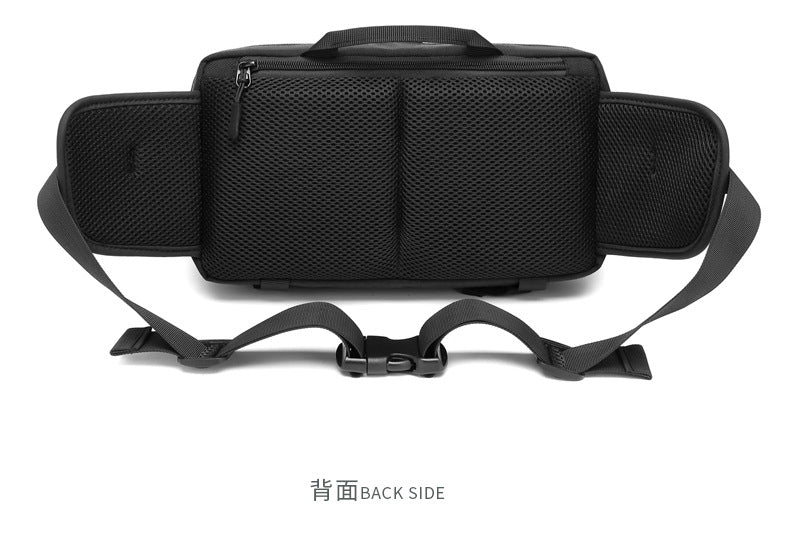 OZUKO Tactical Waist Bag Men's Multifunctional Crossbody Bag Waterproof Outdoor Large Capacity Sports Portable Men's Bag