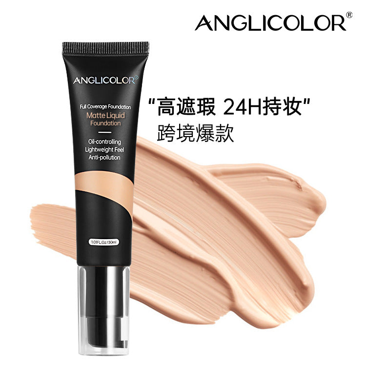 Anglicolor Hot-selling Foundation Liquid Concealer Long-lasting Non-cakey Oil Control Hydrating Foundation Cream