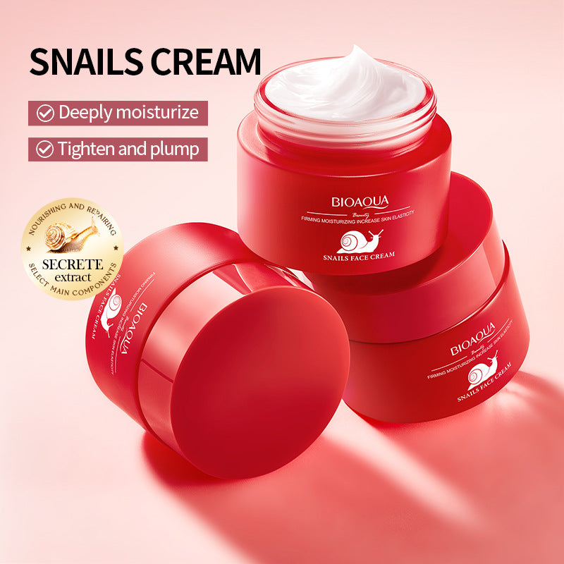 Snail Elasticity Cream BIOAOUA Firming, hydrating, moisturizing, and rejuvenating face cream for cross-border foreign trade wholesale