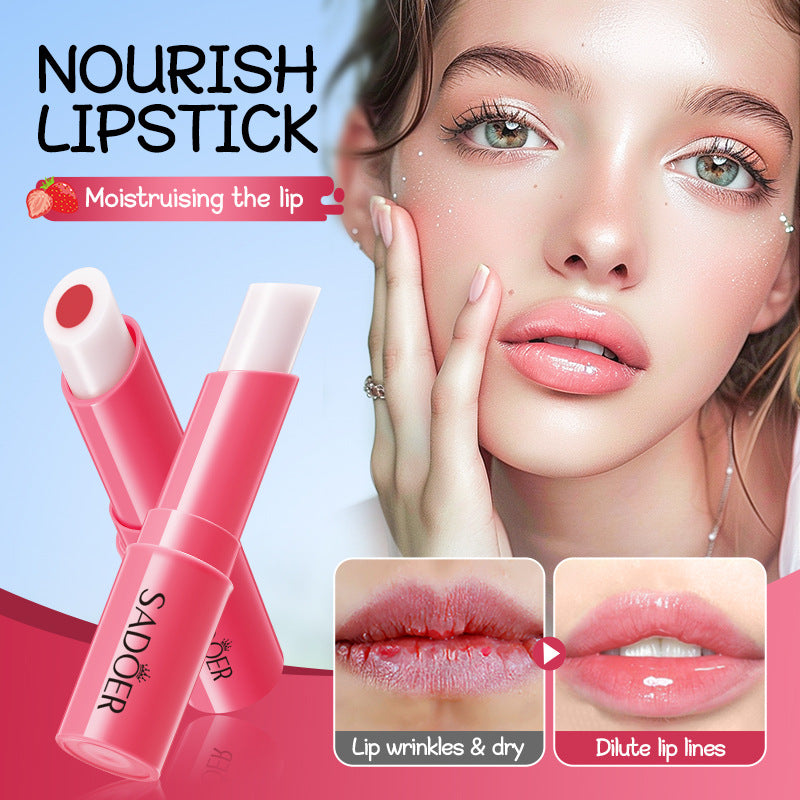 Fruit Filled Temperature Changing Lip Balm SADOER Hydrating Moisturizing Temperature Changing Lip Balm for Foreign Trade