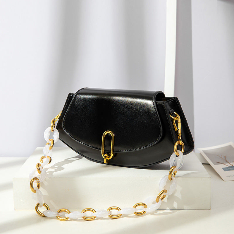 Women's Bag Korean Version Trendy Fashion New Style Personality Crossbody Bag Elegant Diamond Chain Simple Versatile Shoulder Bag