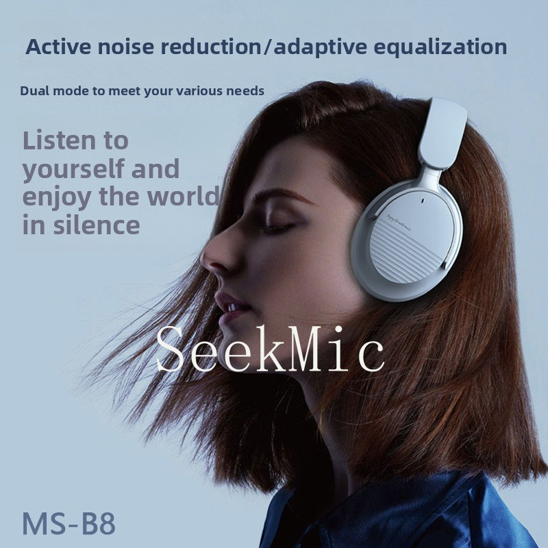 Head-mounted Bluetooth Wireless Earphones ANC Noise-canceling Sports Earbuds Simple, ultra-long battery life, comfortable to wear