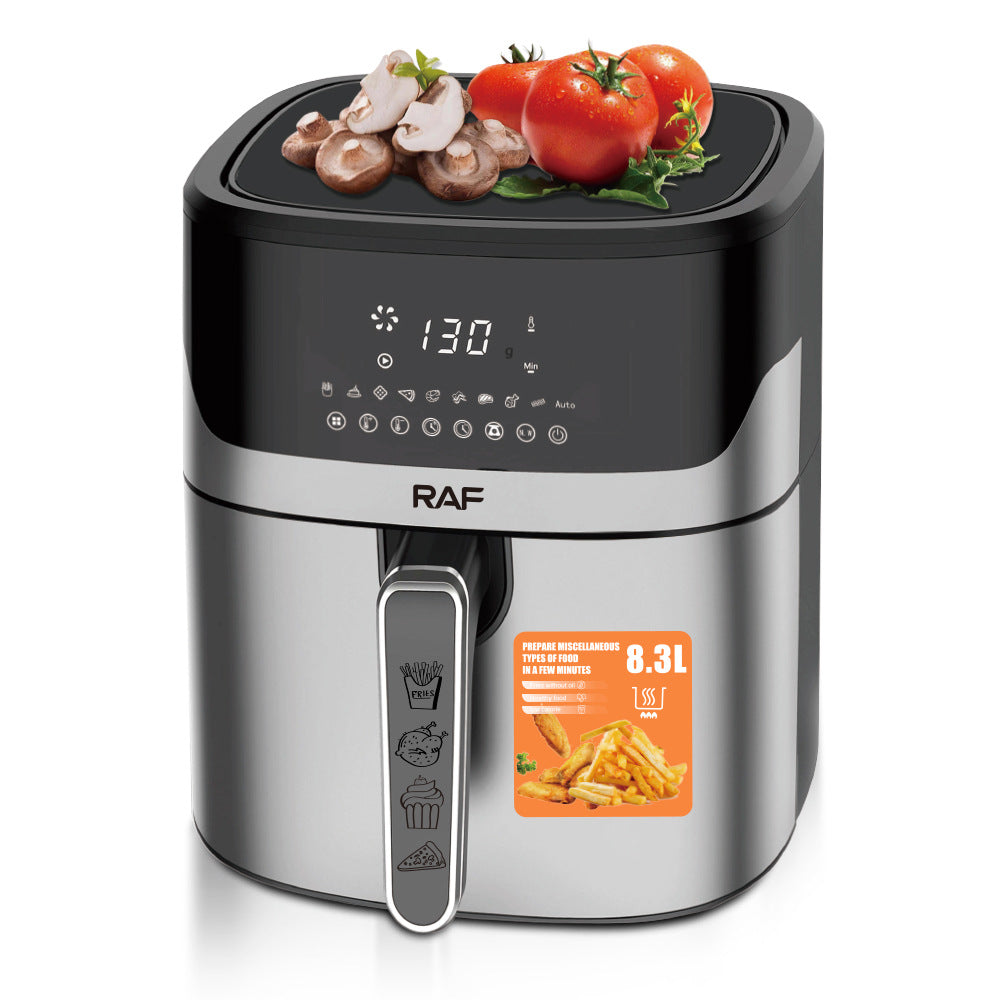 RAF European Standard Large Capacity Air Fryer8.3L Multifunctional Weighing Electric Deep Fryer with Visual Smart Touch Screen