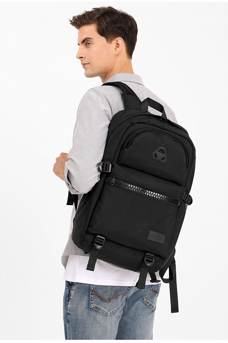 ozuko New Student School Bag Casual Men's Computer Bag15.61-inch Women's Multi-Functional Backpack backpack