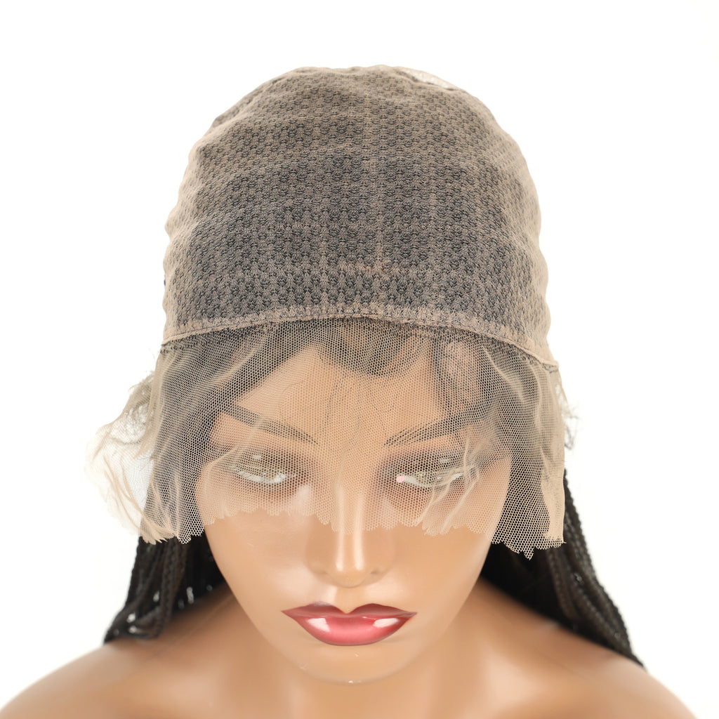 Women's Wig European and American Style Full Lace Three-Strand Braid Synthetic Hair Wig