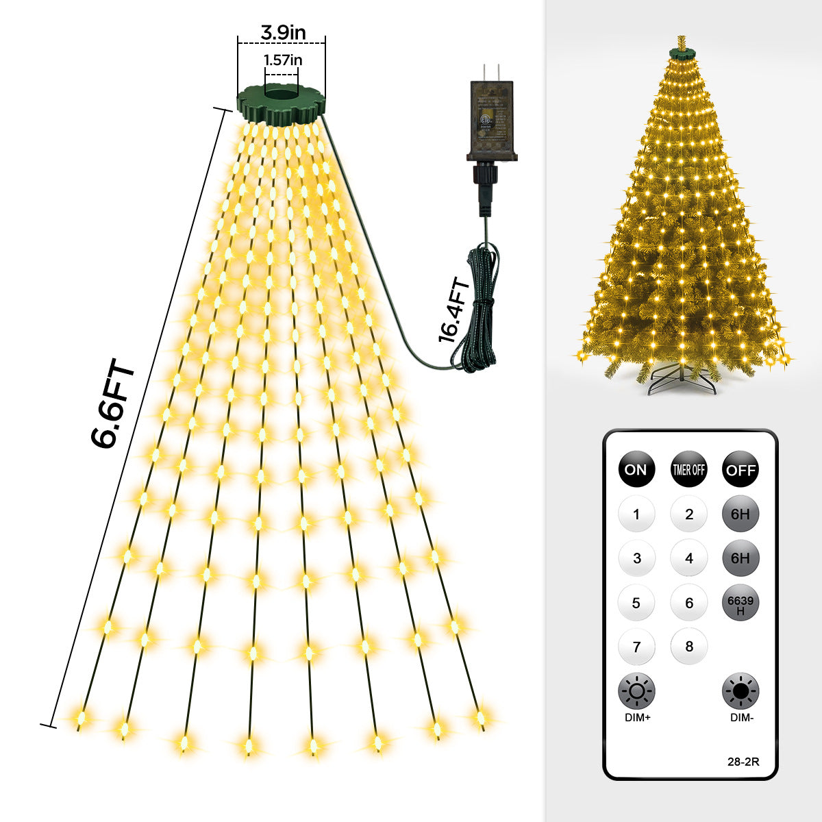 Christmas Tree Lights Christmas Garden Decoration Lights Colorful Lights String Lights Waterfall Tree Hanging Lights Christmas Bestsellers
