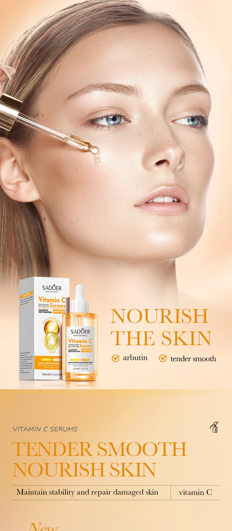 Sakura Essence100ml SADOER Collagen elastic moisturizing essence  wholesale