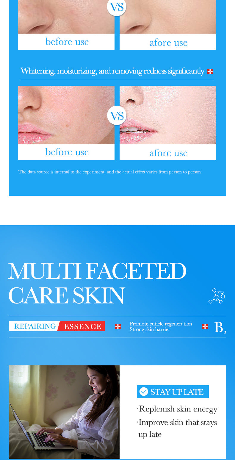 Vitamin B5Essence BIOAOUA Hyaluronic acid moisturizing and hydrating  foreign trade wholesale