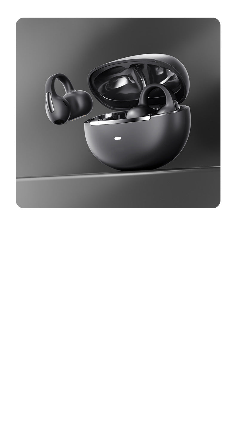 2025Popular M136Clip-on Bluetooth Earphones High Aesthetic Long Battery Life Non-in-ear Wireless Bluetooth Earphones