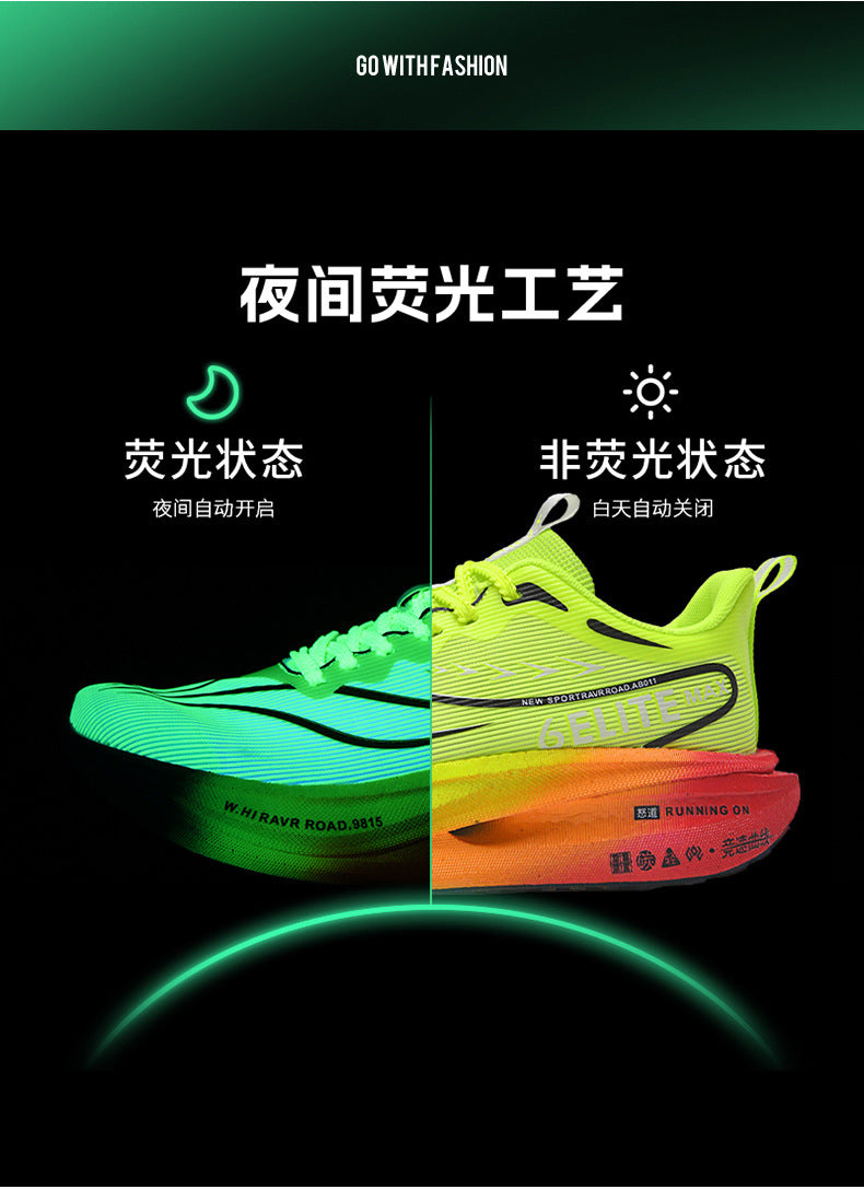 New model Feidian6pro Popcorn Carbon Plate Professional Racing Running Shoes Comfortable Breathable Unisex Sports Shoes