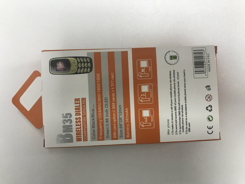 BM35Feature Phone mini Non-Smartphone Mini Button Elderly Phone Dual-SIM Backup Phone