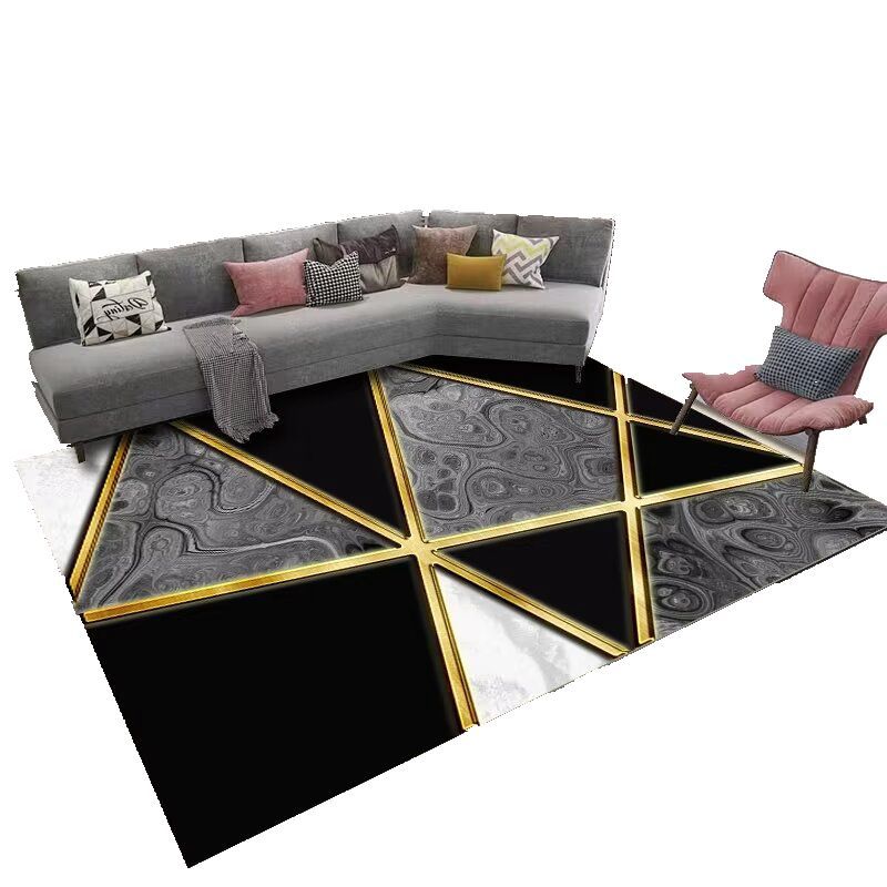 High-End Living Room Sofa Coffee Table Rug Light Luxury New Chinese Style Nordic Simple Modern Abstract Bedroom Full Carpet