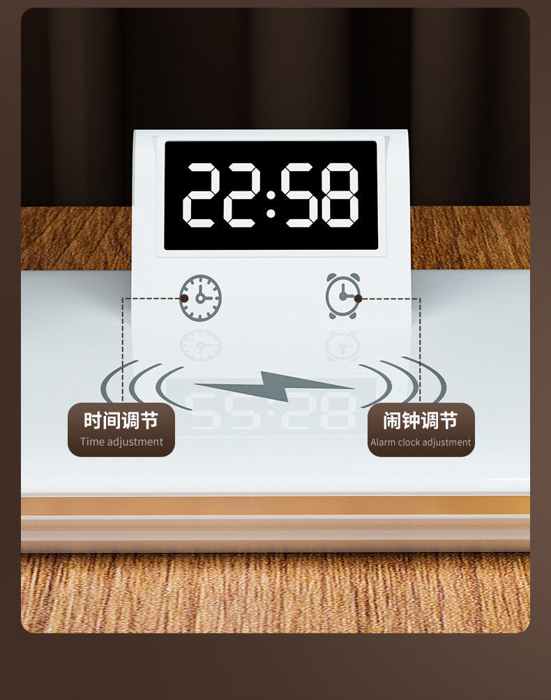 Customized Multifunctional Eye Protection Desk Lamp for Study, Smart Reading Lamp, Desktop Foldable Digital Display Time Study Lamp