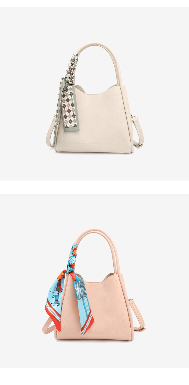 European and American New Bucket Bag Versatile Handbag Large Capacity Showy Basket Bag Women's Fashion Light Luxury Single Shoulder Crossbody Bag