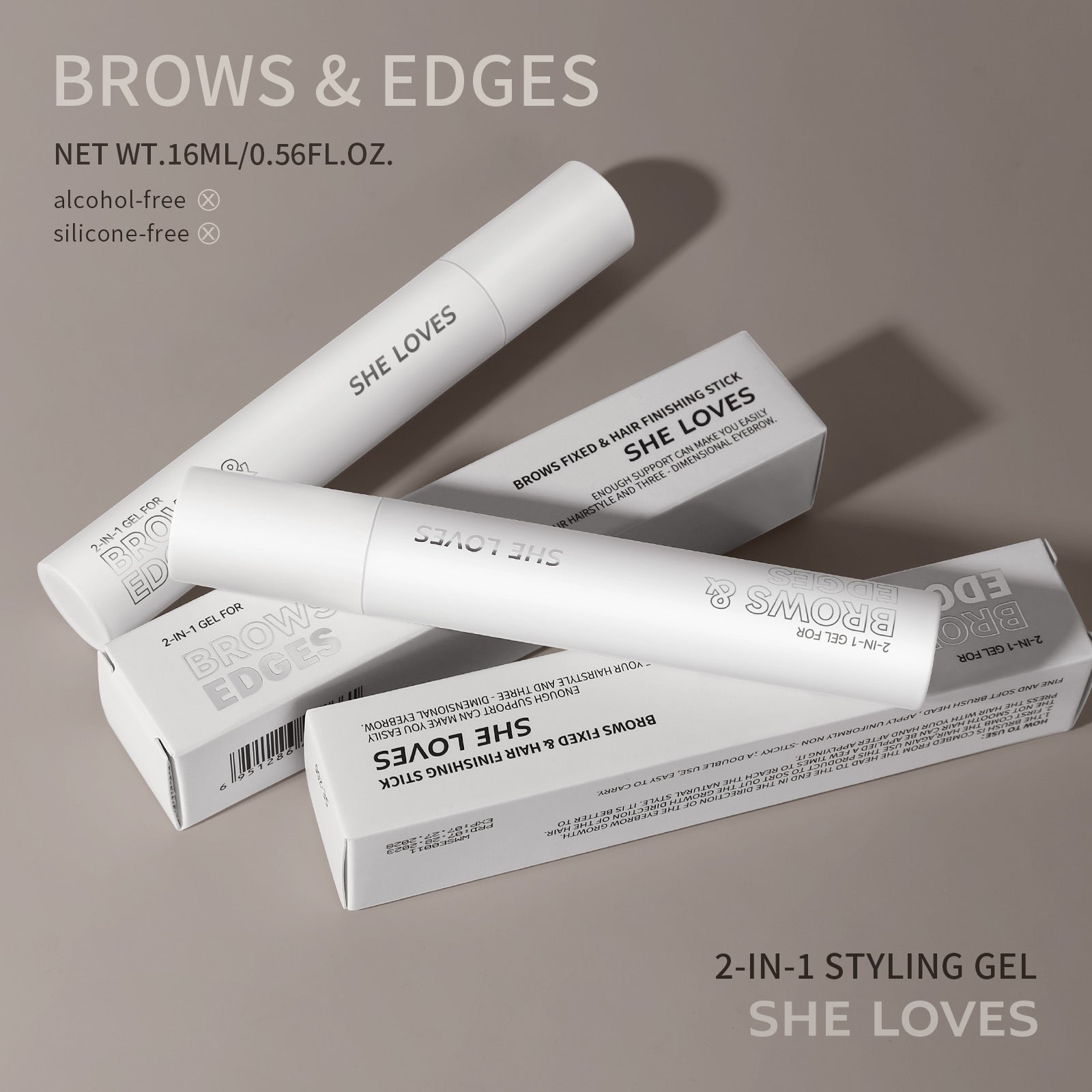 Eyebrow Hair Styling Stick brows & hair styling Silicone-free Alcohol Quick-Dry Long-Lasting Setting