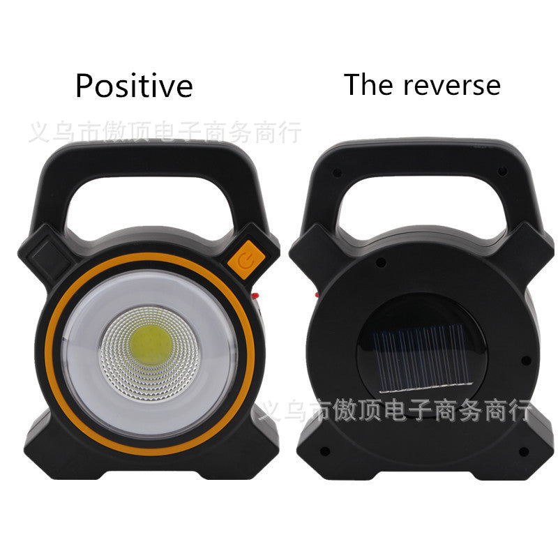 Multifunctional Solar Charging COB Super Bright Tent Light Outdoor Camping Lantern Emergency Light Work Light Searchlight