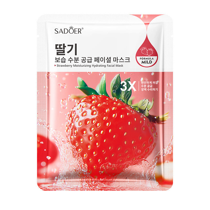 Fruit Moisturizing Hydrating Face Mask SADOER Moisturizing, rejuvenating, and brightening face mask  wholesale l