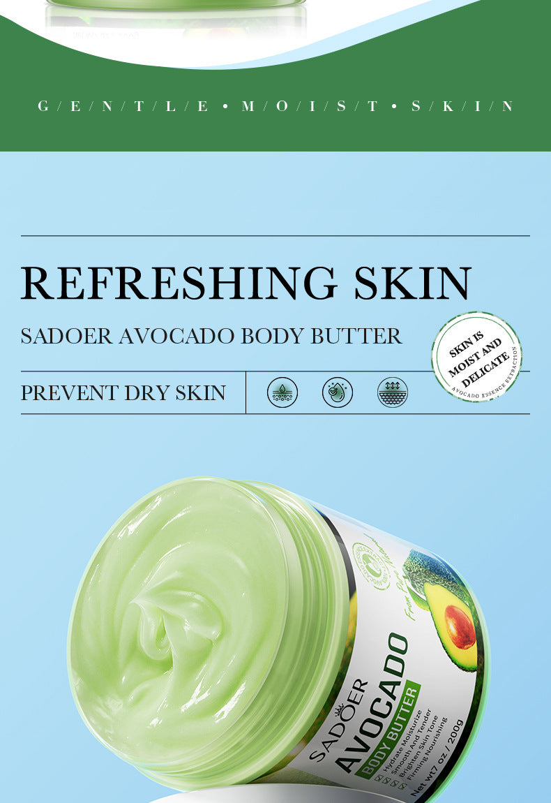 Plant Body Lotion SADOER Avocado Moisturizing Rose Butter Body Lotion  Wholesale